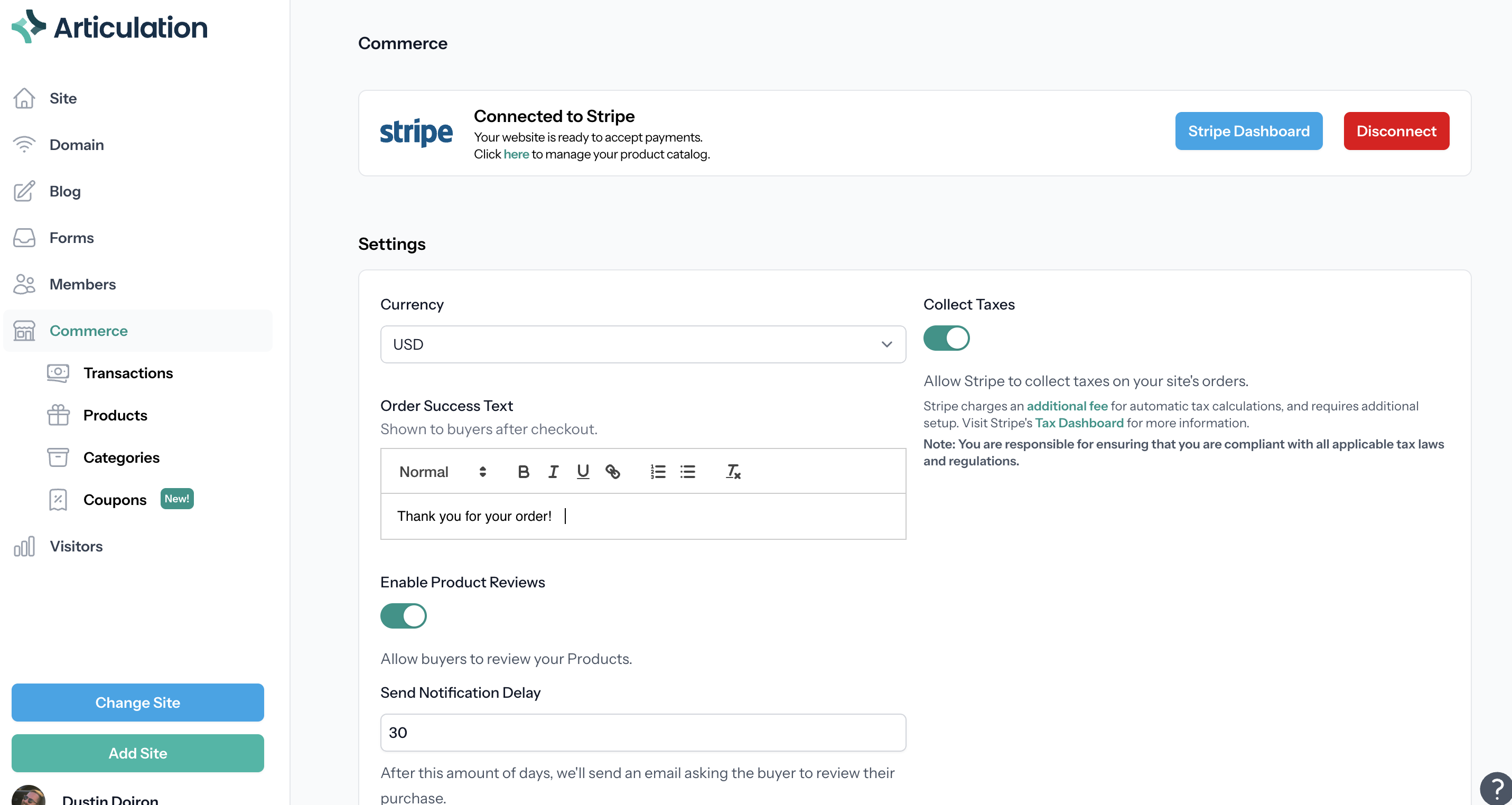 Commerce and April feature update